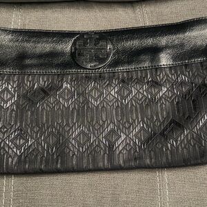 Tory Burch Black Geometric Clutch
